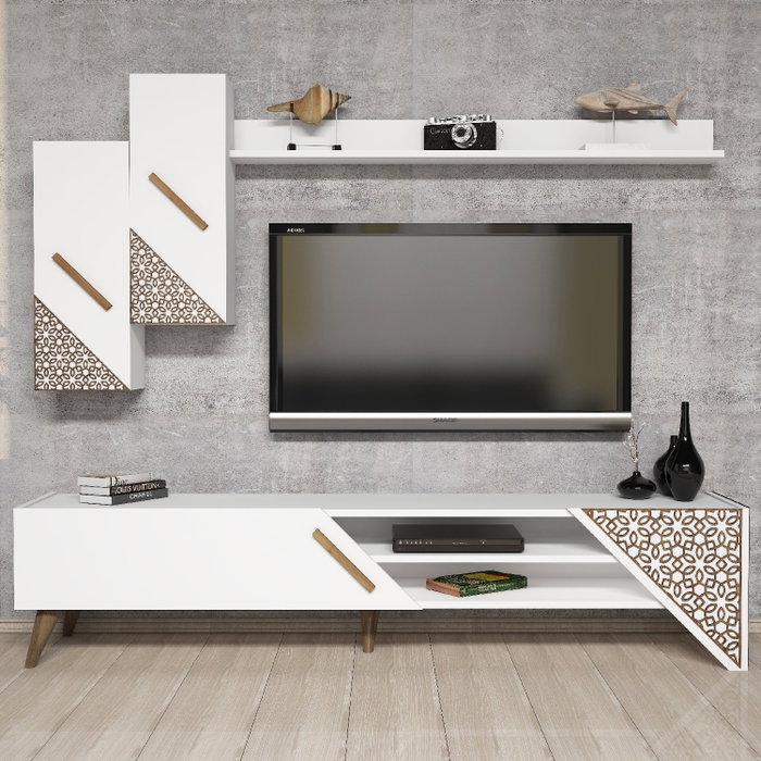 Hanah Home Mueble de TV Beril Blanco Hanah Home Mueble de TV Beril Blanco